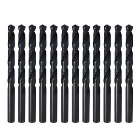 12PCS 3/32 Inch HSS Twist Drill Bits | M2 Black Oxide Drill Bits Set | Fully Ground Jobber Length Drill Bits for Drilling on Mild Steel, Copper, Aluminum, Zinc Alloy