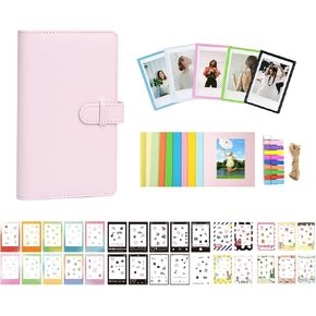 مجموعة ملحقات الأفلام الفورية لـ Instax Mini Liplay 12 11 9 8+ 8 Evo 99 SE 40 90 70 50S 26 25 7S Camera ، تشمل ألبوم/ملصقات أفلام/إطارات صور مغناطيسية/إطار معلق ، كلاي أبيض ، كلاسيكي ، كلاسيكي