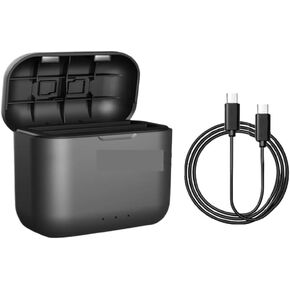 JLANDA Magnetic Suction Fast Charging Box for Insta360 X3 for Battery Type-C Quick Charge for Insta 360 X3 for Battery Charger Case Accessories