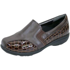 Peerage Agatha Women Wide Width Comfort Leather Loafers