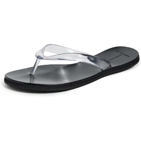 Black Suede Studio Women's Jelly Sandals