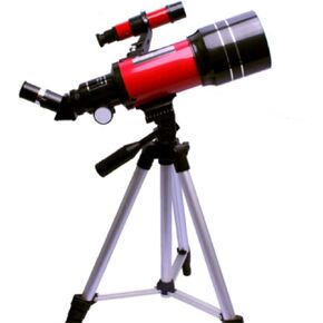 300mm/70mm Refractor Telescope with 3X Extender, Adjustable Tripod, H20mm & H6mm Eyepieces, Portable Monocular