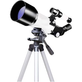 70mm Refractor Telescope for Beginners, 100x Magnification, Portable Tripod, Ideal for Stargazing & Land Exploration