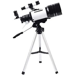 Astronomical Refractor Telescope for Beginners, 70mm Aperture, Travel-Friendly with Adjustable Aluminum Tripod & Carry Bag