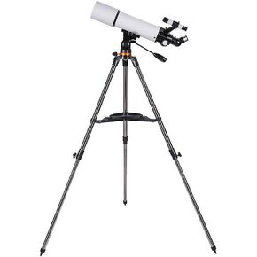 Portable Refractor Telescope for Beginners with Smartphone Mount, Adjustable Tripod, Backpack, and Variable Magnification