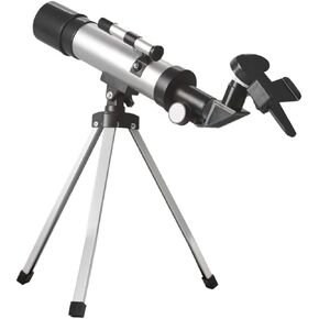 1Set Astronomical Refracting Telescope with Eyepiece Angle Lightweight Design Portable for Beginners Includes Tripod Smartphone Holder for Stargazing