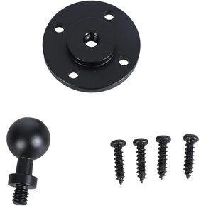 Head Base with Screws Tripod Connectors Aluminum Adapter Bracket 17Mm to 1/4Inch