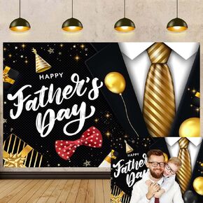 عيد الأب سعيد التصوير الفوتوغرافي الخلفية 7x5ft أنا Iove Dad Black Gold Phathers Day Decoration Background Best Party Party Banner Cake Decor Photo Photo (84 × 60 بوصة)