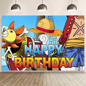 Cartoon H-Z-W Birthday Party Backdrop Photo Background Cute Cartoon Birthday Party Decorations Banner Theme Photography Backdrop(5 x 3 FT).