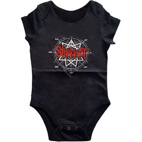 نمو طفل Slipknot Kids: شعار النجوم (طباعة الخلفية) - 6-9 أشهر/أسود