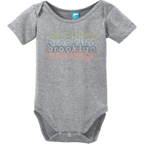 Brooklyn New York Retro Printed Infant Bodysuit Baby Romper