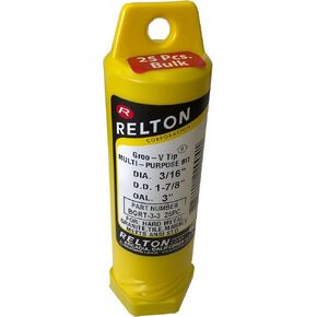 RELTON Bulk 3/16IN X 3IN GROO-V TIP BIT (BGRT-3-3) (25/Each)