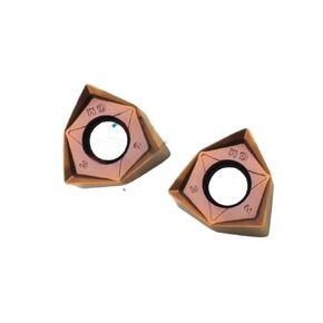 10Pcs WNMU080608 -GM Fast Feed Double-Sided Heavy-Duty Milling Cutter Cemented Carbide Insert Six Corner Insert(TP110)