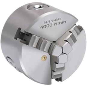 K11 3-jaw 80 mm chuck 4th axis A-axis self-centering manual chuck 4th jaw for CNC engraving machine, milling lathe