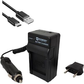 Synergy Digital Accessory Kit, Compatible with Canon XA65 Camcorder Includes: EM-USB-TYPEC-3B USB Cable, SDM-1503 Charger