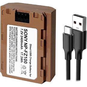 مجموعة ملحقات التآزر الرقمية ، المتوافقة مع الكاميرا الرقمية Sony A7R IIIA Mirrorless: كابل USB EM-USB-TYPEC-3B ، بطارية SDNPFZ100