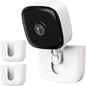 Adhesive Camera Mount for Kasa Smart Security Camera EC60 /KC400,No Drill No Screw Mounting Holder,Easy to Install Mount Bracket for Tapo Link Indoor Camera,2Pack,White(Cameras are Not Included)