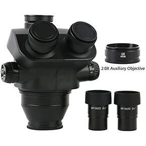 Microscope 7X-50X 14X-100X Stereo Microscope Trinocular Microscope Head + WF10X/22mm Eyepiece Rubber Eye-Guards Microscope Accessories (Color : Trinocular B) (Trinocular C)
