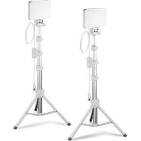 BP66 LED فيديو LED LIDE LIGHT LIGHT LIGHTING KIT 2 Pack ، Dimmable BI Color 3200K & 5600K CRI 95 750LUX USB STUDIO LIGH