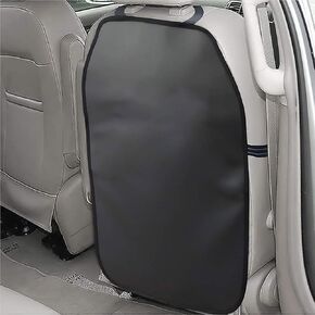 Protect Your Car with 2Pcs Car Back Protectors and Mats (Black)