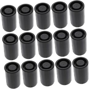 Doitool 50pcs فيلم Canisters Caps Closit Film Storage Case الجرار القابلة لإعادة الاستخدام للكاميرا أغطية حاويات بلاستيكية صغيرة لفة الأفلام
