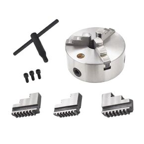 K11-160 6‘ 3-Jaw Self-Centering Lathe Chuck Semi-Steel Internal Jaw Design