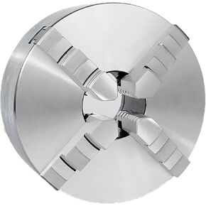 Premium 4-Jaw Lathe Chuck For Precision Machining - Heavy-Duty Alloy Steel Construction With Adjustable Clamping, Ideal For CNC, Casting, And Mold Processing(8inch)