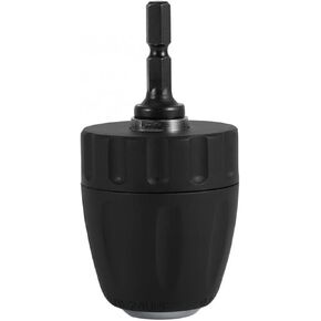 0.8-10mm Keyless Drill Chuck Conversion Tool 3/8"-24UNF Adapter with Hex Shank 1/4 Inch Hex Shank Quick Chuck