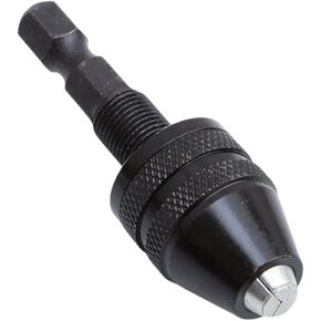 2pcs 6.3mm hex shank تغيير سريع بتثين بدون مفتاح تشاك سداسي سداسي محول 0.3-3.6mm 1/4 "