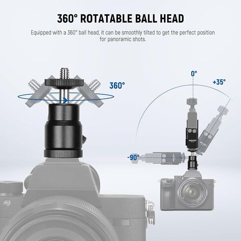 NEEWER GP-61 Magnetic Neck Holder & AC017 Plastic Extension Mount Adapter Compatible with DJI Osmo Pocket 3 Creator Combo Accessories, Adjustable Gimbal Camera Neck Mount for POV Vlog Video Recording in Saudi Arabia