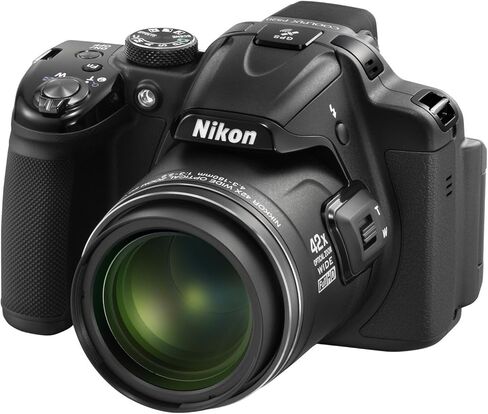 Nikon Coolpix P520 18.1 MP CMOS Digital Camera with 42x Zoom Lens and Full HD 1080p Video (Red) (Old Model) in Kuwait