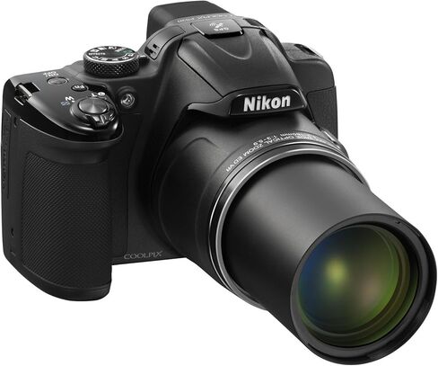 Nikon Coolpix P520 18.1 MP CMOS Digital Camera with 42x Zoom Lens and Full HD 1080p Video (Red) (Old Model) in Kuwait