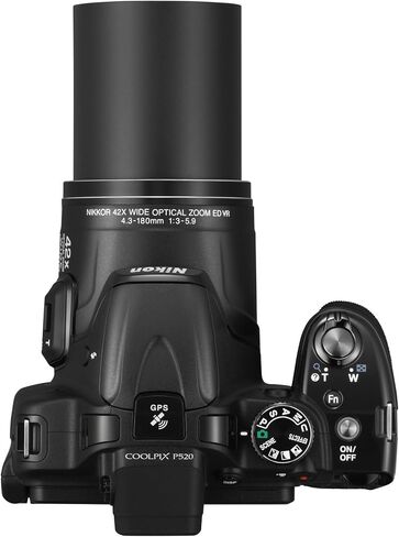 Nikon Coolpix P520 18.1 MP CMOS Digital Camera with 42x Zoom Lens and Full HD 1080p Video (Red) (Old Model) in Kuwait