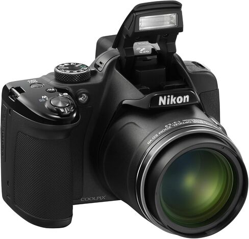 Nikon Coolpix P520 18.1 MP CMOS Digital Camera with 42x Zoom Lens and Full HD 1080p Video (Red) (Old Model) in Kuwait