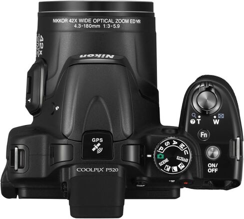 Nikon Coolpix P520 18.1 MP CMOS Digital Camera with 42x Zoom Lens and Full HD 1080p Video (Red) (Old Model) in Kuwait