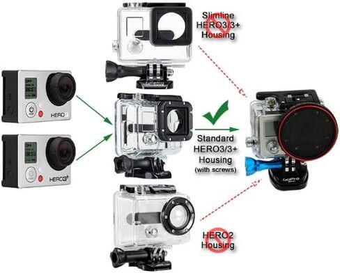 Fotodiox Pro Gotough استبدال الإسكان Capcompatible مع Hero3 Standard Housing (لن يتناسب مع قضية Hero3+/4 Slim Housing) in Saudi Arabia