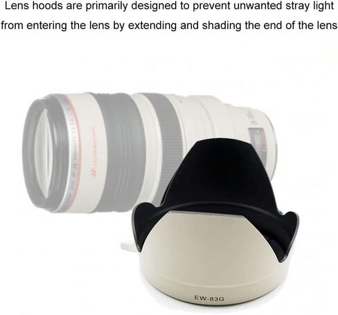 EW-83G Lens Hood for Canon EF 28-300mm f/3.5-5.6 L is USM Lens EW-83G Lens Shade (White) in Saudi Arabia