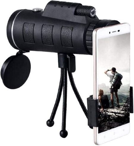 Monoculars Telescope High Power 40x60 Monocular Telescope for Adults Kids, BAK4 Prism+ Monocular Telescope with Phone Adapter & Tripod, Monocular for Wildlife Binoculars in Saudi Arabia