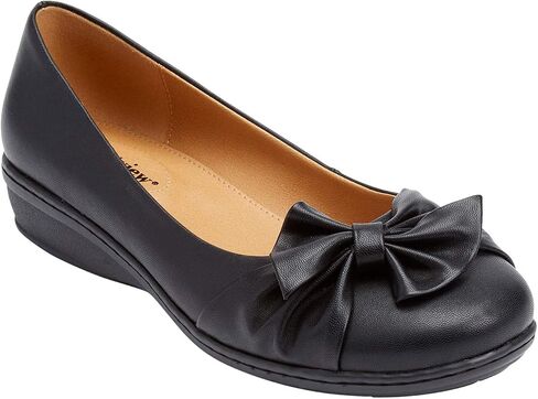 Comfortview Women's Wide Width The Pamela Slip-On Flat in Saudi Arabia