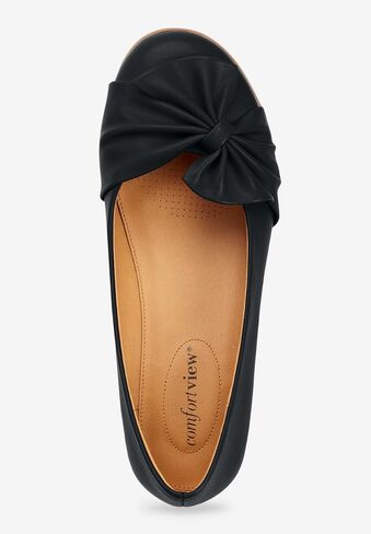 Comfortview Women's Wide Width The Pamela Slip-On Flat in Saudi Arabia