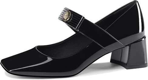 Womens Mary Jane Shoes Pumps Low Heels Closed Squera Toe Chunky Comfortable Dress Shoes Bow Tie Wedding Bride in Saudi Arabia