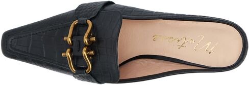 Matisse Womens Lee Croc مدببة إصبع القدم مضخات هريرة لباس غير رسمي منخفض كعب منخفض 1-2 " - أسود in Kuwait