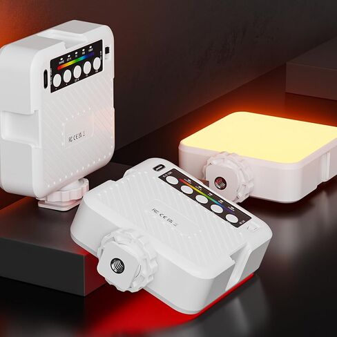RGB Video Light LED Camera Light Portable Photography Light CRI 95+ 3000-6500K FX Effects for Various Scenes (White) in Saudi Arabia