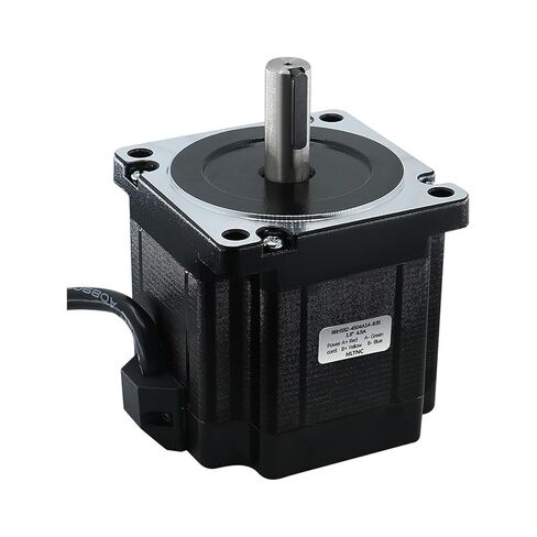 NEMA34 86HS82 4.5NM 640OZIN 4.5A DC 2PHASE Stepper Motor مع عمود مفتاح واحد مزدوج 14 مم لجهاز التوجيه الطحن المنفرد (رمح مزدوج) in Kuwait