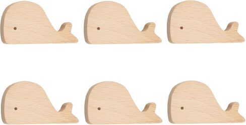 درج سحب ， مقابض سحب الخشب ， خزانة السحب مقابض 6pcs الأطفال المقبض الخشبي للأطفال درج الباب الخشبي مقبض الأثاث لكمة معجون مجاني منفر in Kuwait