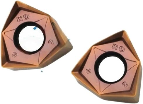 10Pcs WNMU080608 -GM Fast Feed Double-Sided Heavy-Duty Milling Cutter Cemented Carbide Insert Six Corner Insert(TP110) in Saudi Arabia