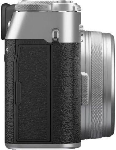 Fujifilm X100VI Digital Camera-مستشعر 40 ميجابكسل APS-C ، تثبيت الجسم ، عدسة الكاميرا الهجينة ، شاشة اللمس الميل (حزمة Pro ، Silver) in Kuwait