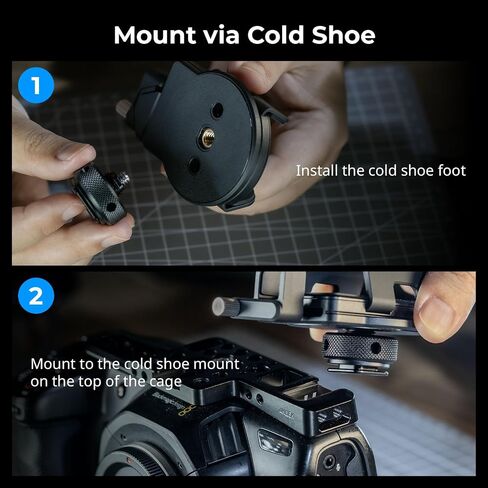 SMALLRIG Universal SSD Holder with Cold Shoe Cable Clamp, 40-60mm Wide Clamping, SSD Mount Bracket for MagSafe, for Samsung T5 T7 SSD, for SanDisk SSD, Compatible with iPhone and Camera Cage - 5196 in Saudi Arabia