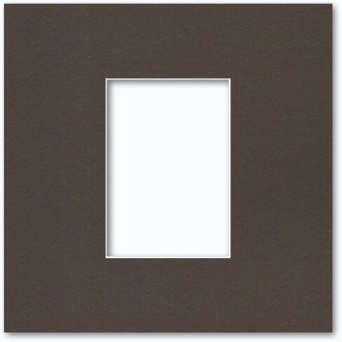 12x12 Matting for 5x7 Photograph or Artwork 4-Ply Bevel Cut Acid Free Matboard for Picture framing (White) in Kuwait