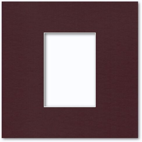 12x12 Matting for 5x7 Photograph or Artwork 4-Ply Bevel Cut Acid Free Matboard for Picture framing (White) in Kuwait
